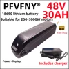 Air fast transportation 36V48V52V New Full Capacity Power 18650 Hailong Battery 30AH Lithium Battery Pack Suitable for 250-3000W 1
