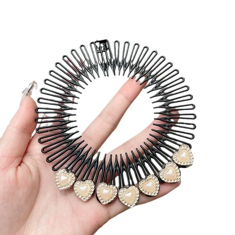 Round Hair Organizer New Korean Hair Comb HairClips for Girls Women Children Updo Headwear Girls Kids Women Hair Accessories 6
