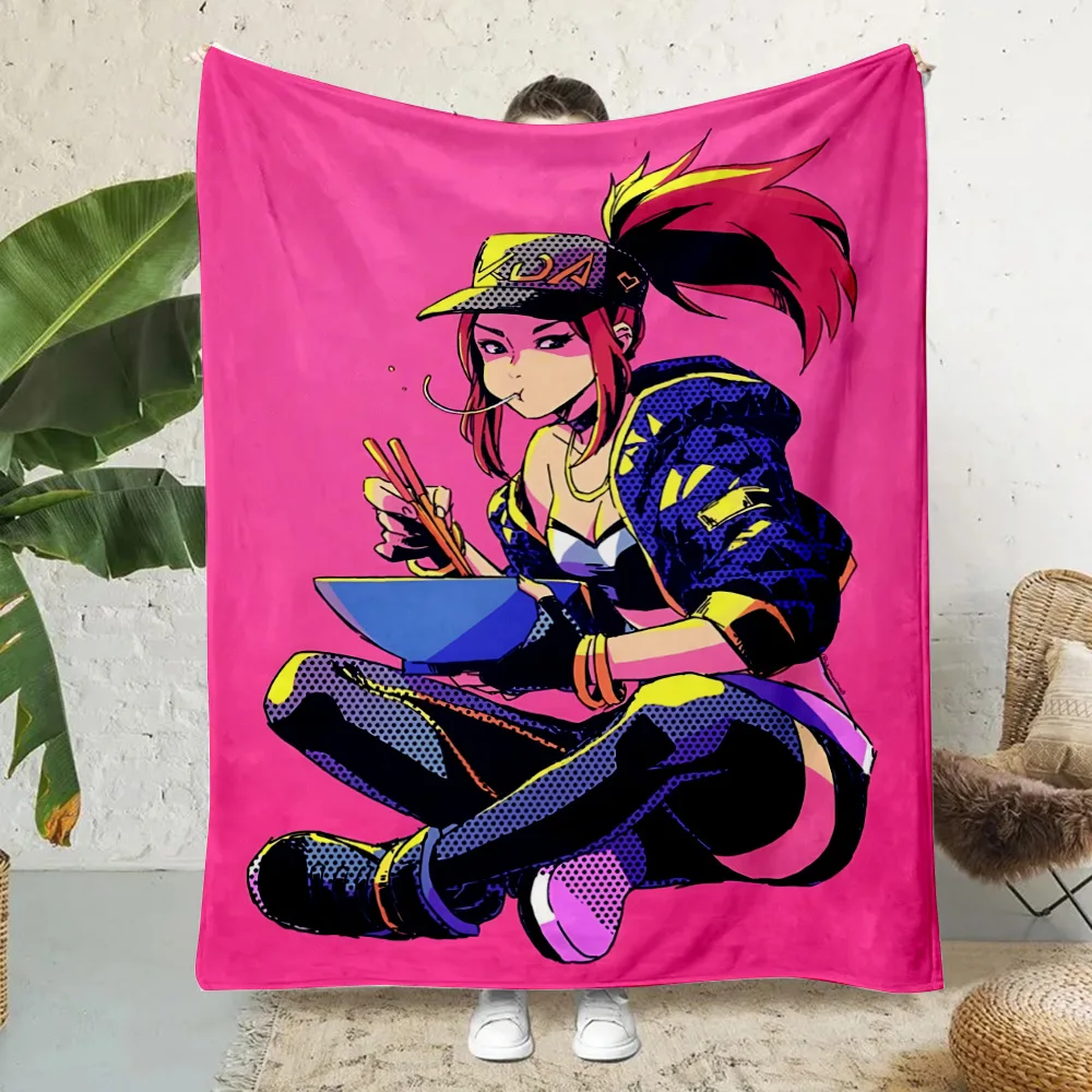 Hot Anime Arcane League of Legends Printed Blanket Picnic Blankets Warm Blanket Soft and Comfortable Home Travel Birthday Gift 6