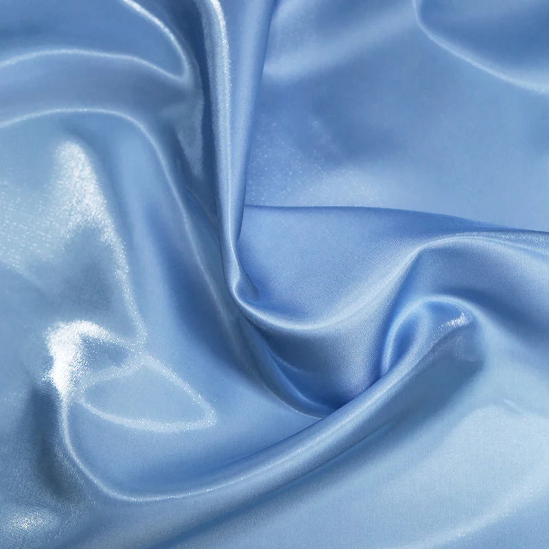 Glossy Metallic Liquid Luxury Satin Fabric in Pink, Green, and Blue for Dress and Suit Design