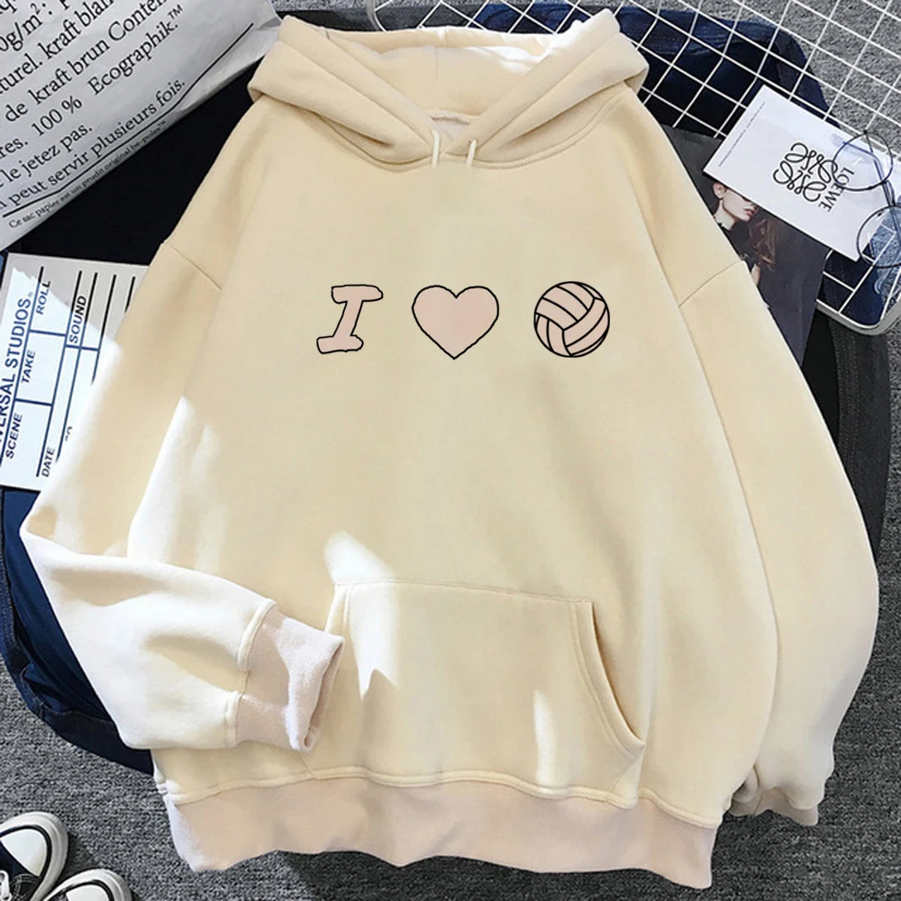 

Volleyball hoodies women 2023 aesthetic sweatshirts clothes female streetwear Pullover