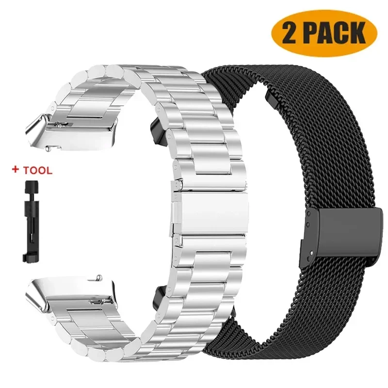 Stainless Steel No-Gap Metal Strap Wristband Bracelet