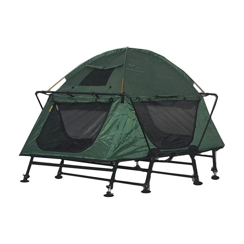 Portable Elevated Camouflage Camping Tent 1