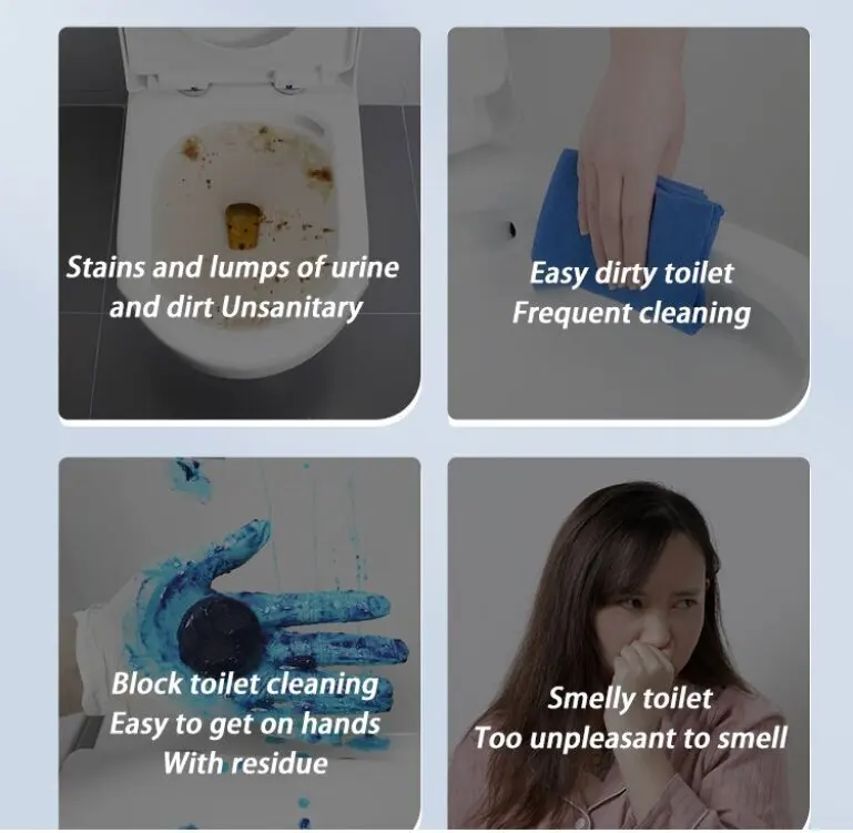 Blue Bubble Toilet Automatic Cleaner with Long Lasting Fragrance and Deodorizing Function Household Bathroom Bowl Deodorizer