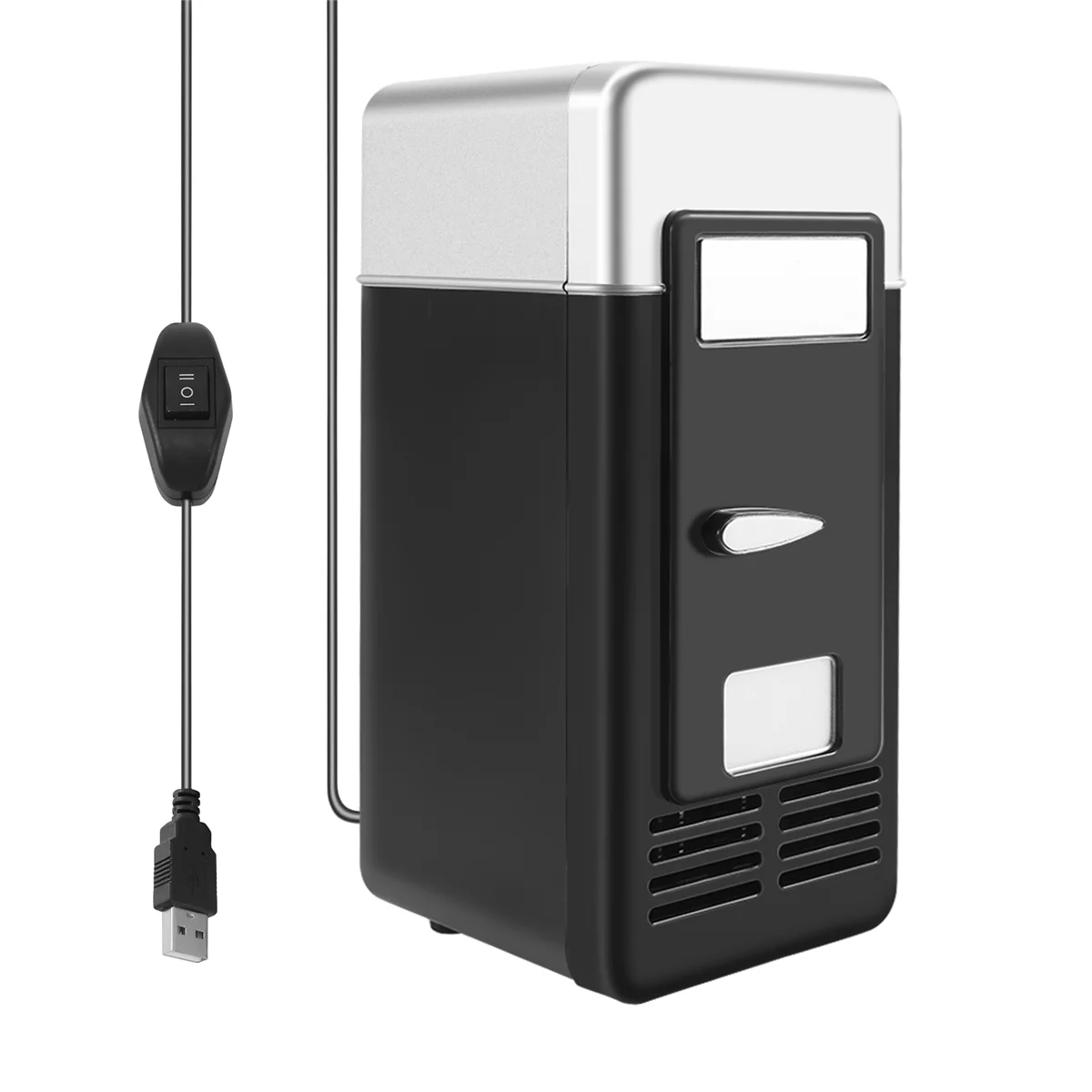 Usb Mini Frigo Cold Drop Shpping Freezer Usb Mini Frigo Piccolo Portatile Soda Mini Frigorifero Per Auto Nero
