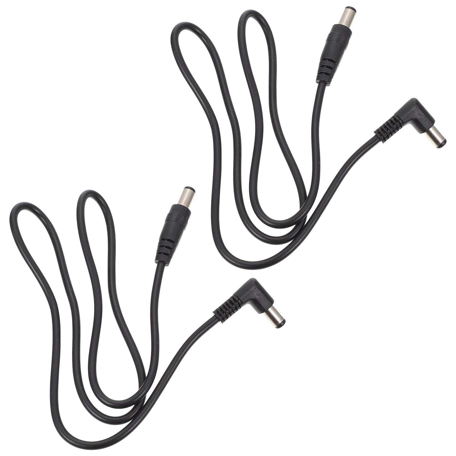 2 Pcs Effector Dc Power Supply Musical Instruments Guitar Cable Accessory Cord Monoblock Metal Pvc Adapter