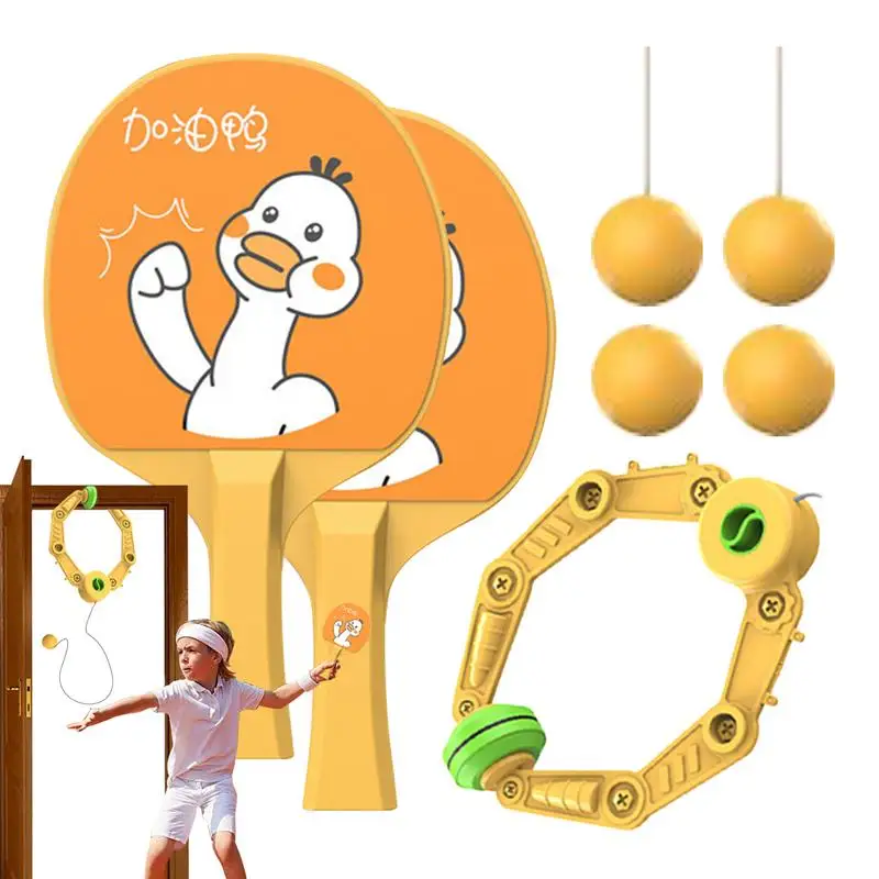 Set Da Allenamento Per Ping Pong Allenatore Da Ping Pong Ginnico Per Bambini Dispositivo Da Sparring Per Allenamento Con Palline Da Ping Pong Regolabi