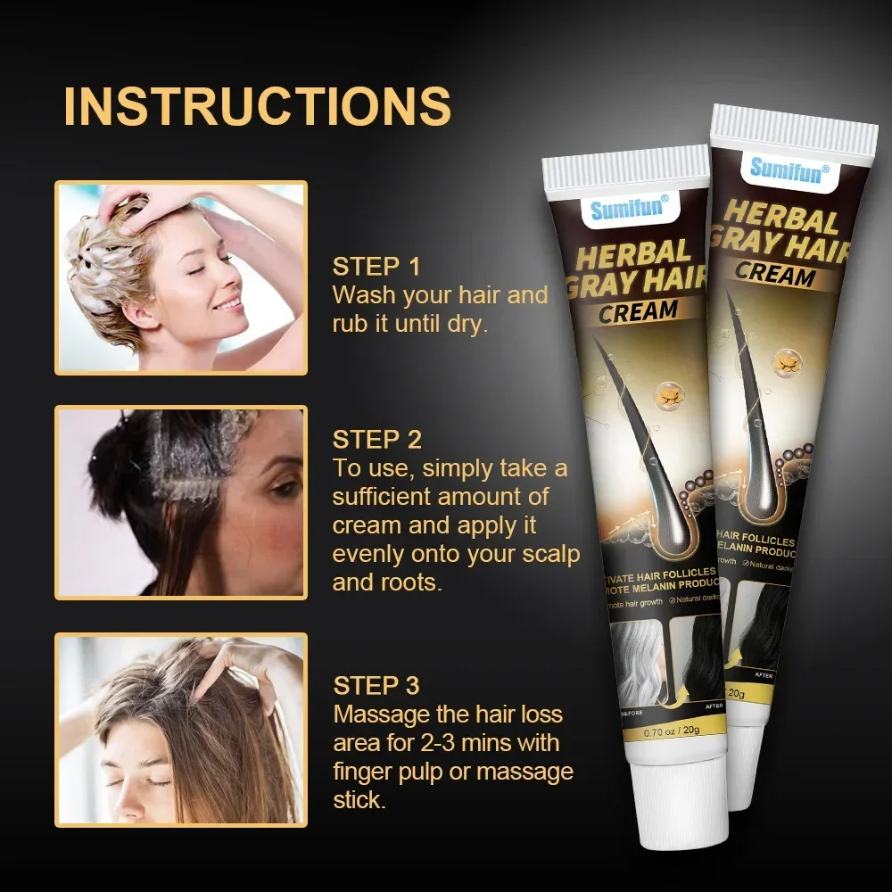 Hair Treatment Oil Hair Treatment Scalp Treatment for Anti-grey Hair