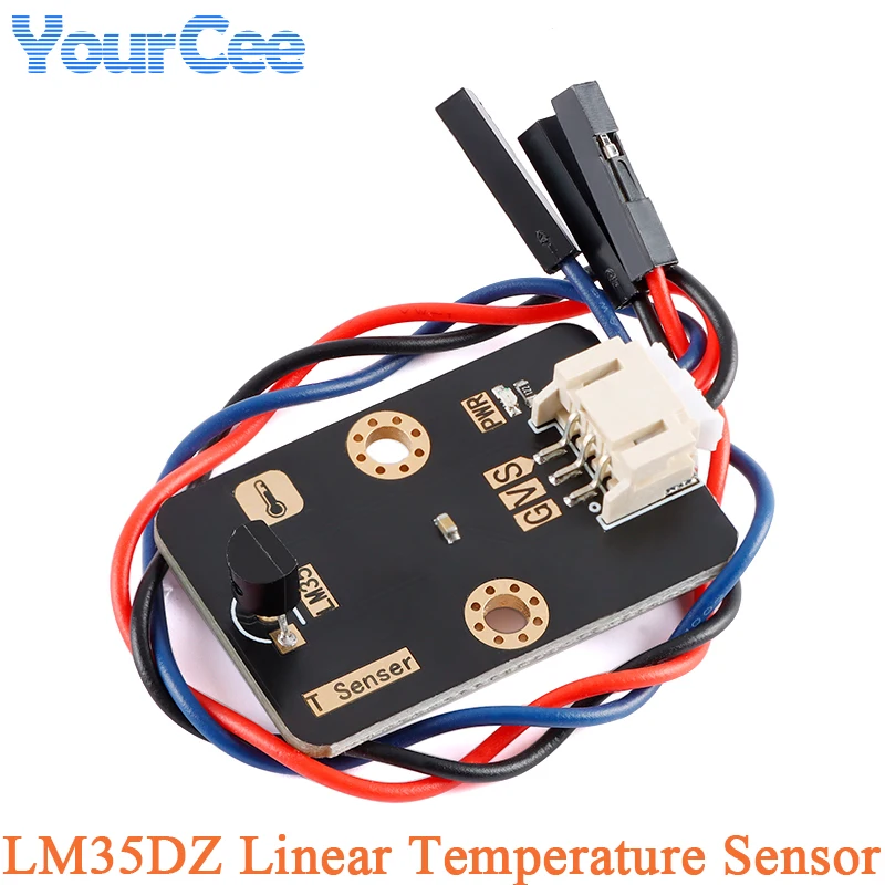 T Senser LM35 LM35DZ Linear Temperature Sensor Module Analog Voltage Output PH2.03pin Interface