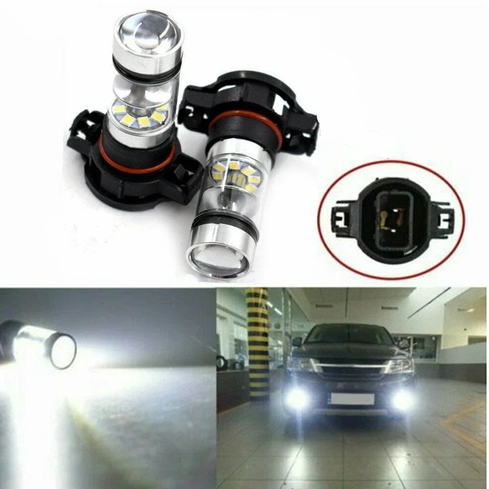 LED fog and headlight bulbs H16EU conversion kit 100W 6000K 12V 24V