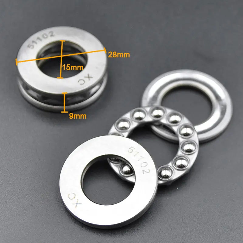2pcs high quality plane thrust bearing 51100 51101 51102 51103 51104 51105 51106 51107 51108 51109 51110 Axial Ball Bearings image 12