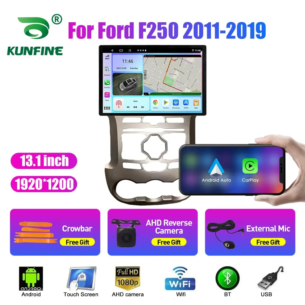 

13.1 inch Car Radio For Ford F250 2011 2012-2019 Car DVD GPS Navigation Stereo Carplay 2 Din Central Multimedia Android Auto
