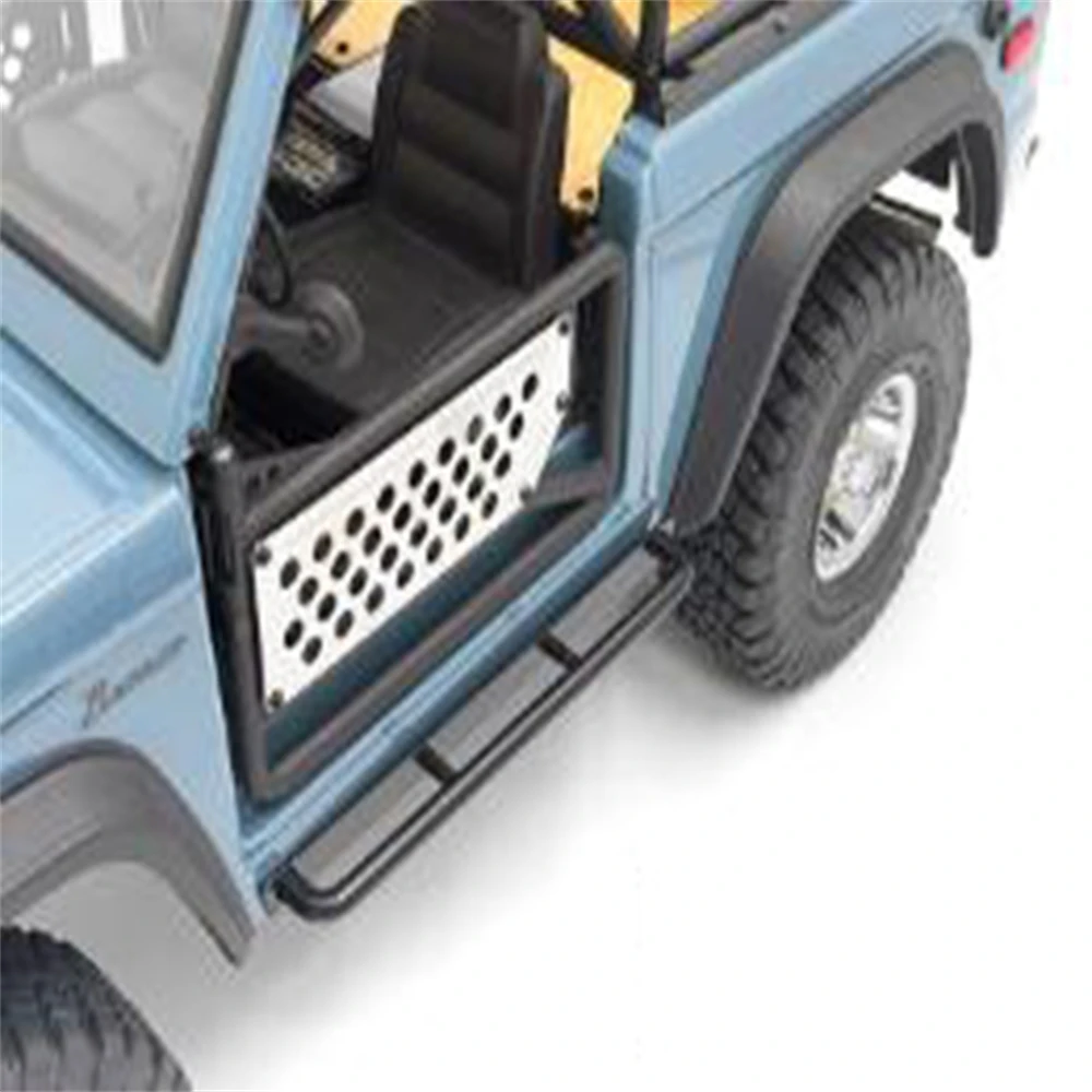 

Черная/серебряная перфорированная боковая балка для SCX10 III BRONCO RC Car