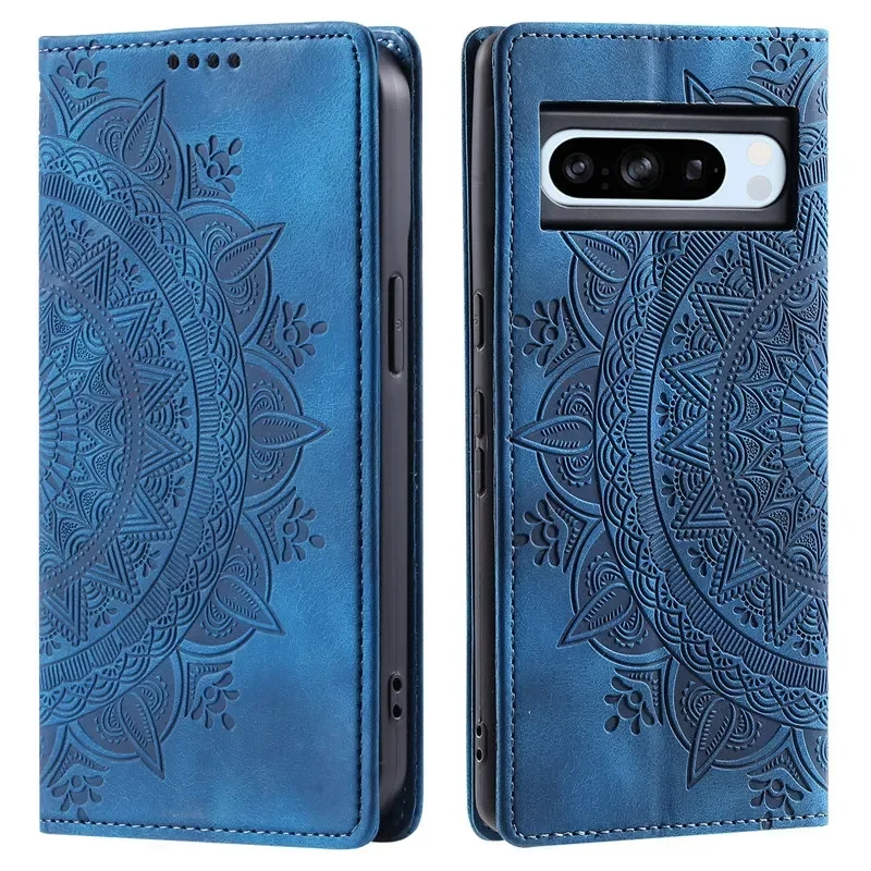 Premium Magnetic Flip Leather Wallet Phone Case with Card Holder and Book Cover Design