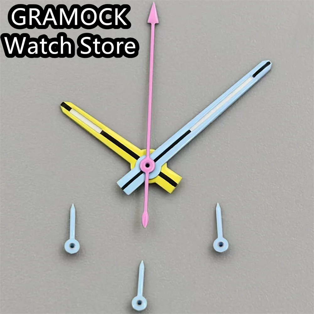 3.5*8.5*13*13.5mm VK63 Watch Hands Watch Needle Hands Green Luminous Fit VK63 VK64 Quarzt Movement Replace Parts
