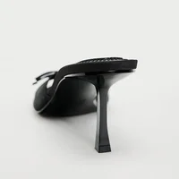 Female Sandal Open Toe Shoes High Heels Large Size 2024 Summer Girls Peep Comfort Spring High-heeled Retro Big Beige Stiletto Fl - Image 2