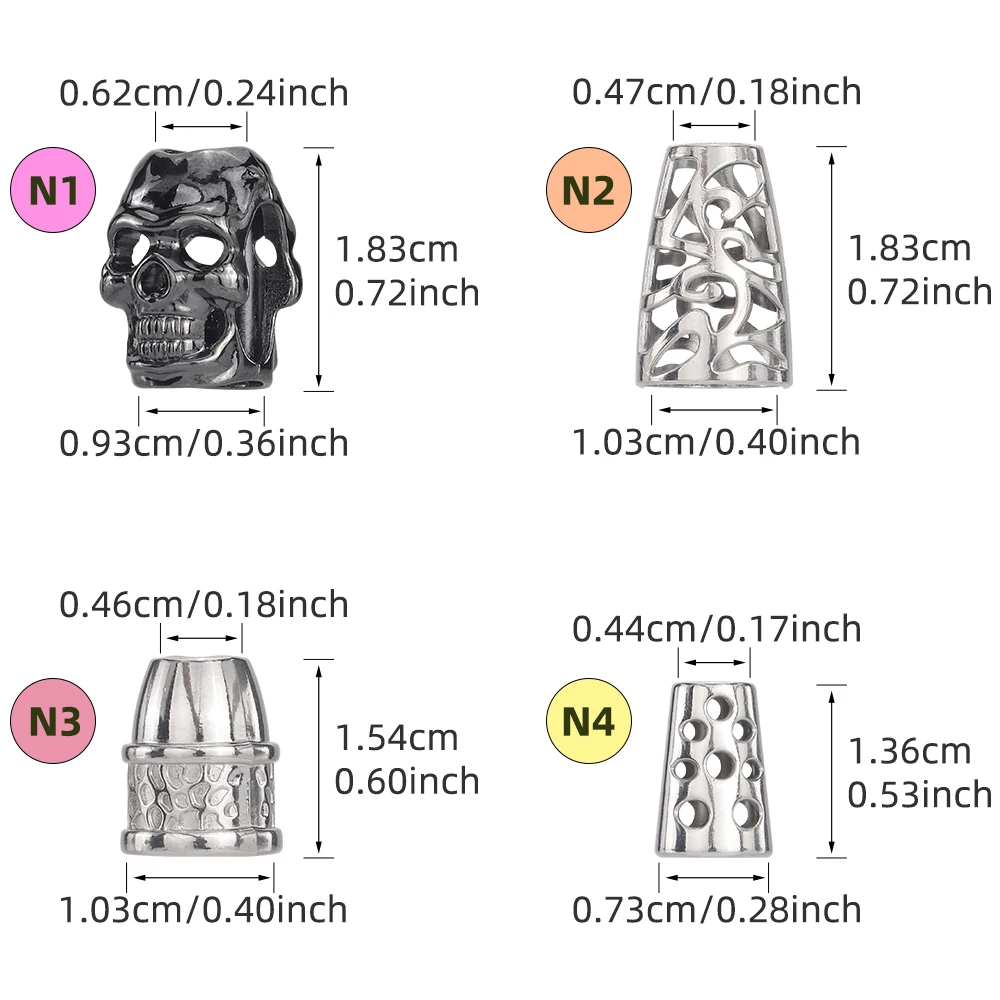 6Pcs Metal Bell Stopper Conical Cord Ends Lock Fastener Zipper Pull Rope Ends Toggle Clip for Lanyard Clothes Backpack DIY Detachable Stopper Cord Lock Stopper Cord Stopper Cord Lock Cord End Tip Cord End Lock