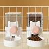 Bowl for Cats Dogs Supplies 2 in1 Cat Feeding Water Bowl Pet Hanging Cage Feed Adjustable Kitten Puppy Feeder Raised Stand Dish