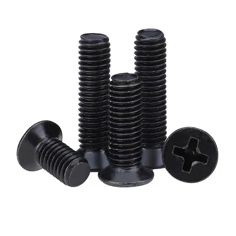 450/650/720 Pcs M1.4 M2 M2.5 M3 블랙 스틸 미니 마이크로 크로스 카운터 싱크 헤드 플랫 헤드 나사 조합 노트북 나사 키트 상자