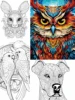 1pc Mandala Forest Art Coloring Book Original Upgraded Paper Thickened 22 Pages Coloring Books Gift For Holiday Birthday 3