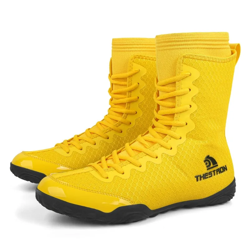 Professional Wrestling Shoes Competition Training Shoe Breathable Non-slip Fighting Sanda Boxing Shoes Free Fighting Sports Shoe