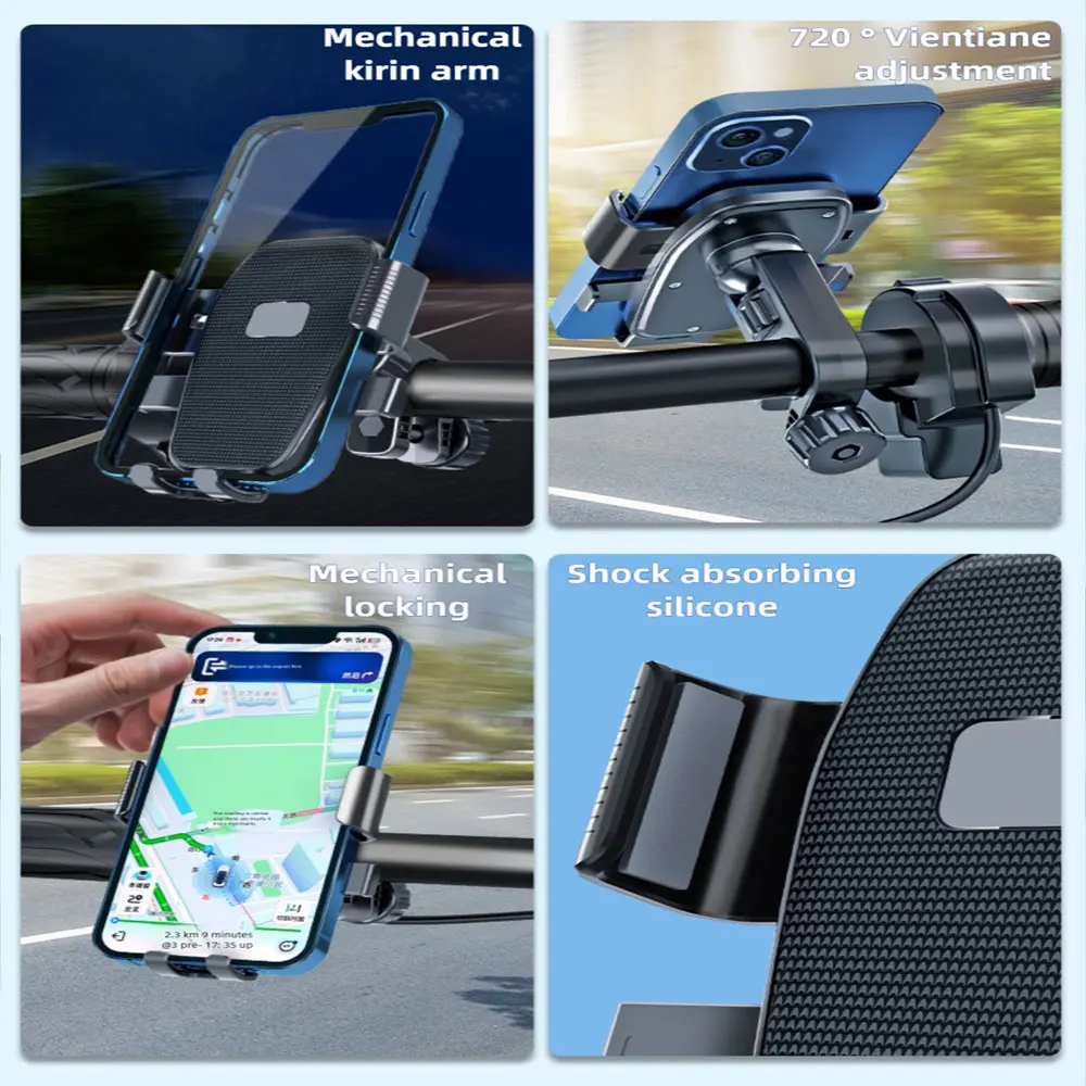 Universal 720° Rotating Bike & Motorcycle Phone Holder