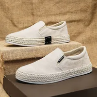 Man's Sneakers Canvas Flat Fisherman Linen Cloth Sneakers Shoes Male Summer Casual Shoes For Men Loafers 2024 Walking Shoes Male 1