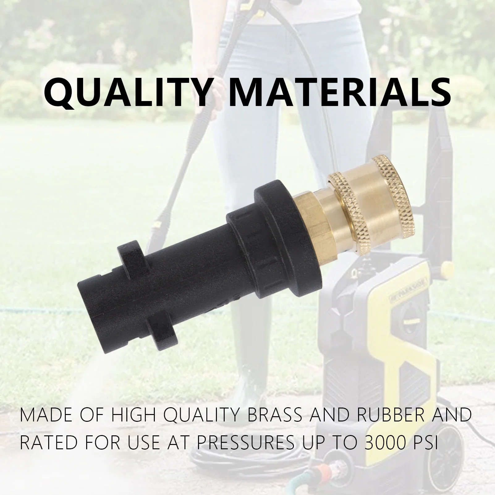 Adattatore Per Pistola Per Idropulitrice + Set Di 5 Punte Per Ugelli Per Karcher K2 K3 K4 K5 K6 K7