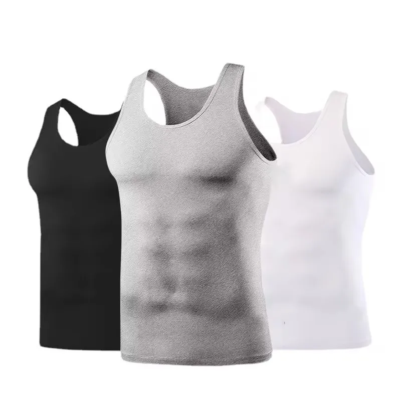 1/2/3 PCS Men's Cotton Gym Vest Fitness Bodybuilding Breathable Tops M-3XL Men Bodybuilding Tank Top Gym Clothing Sport cotton vest sports sleeveless vest cotton sleeveless t shirt