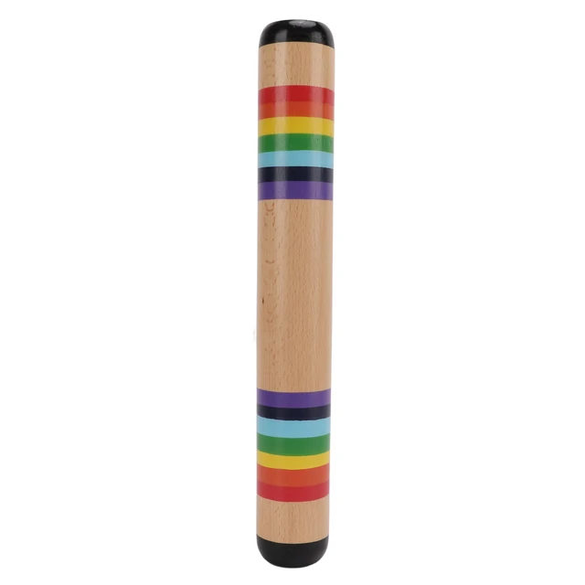 13.8 Inch Wooden Rain Maker Instrument - Rainfall Sound Toy For Kids & Sensory Development