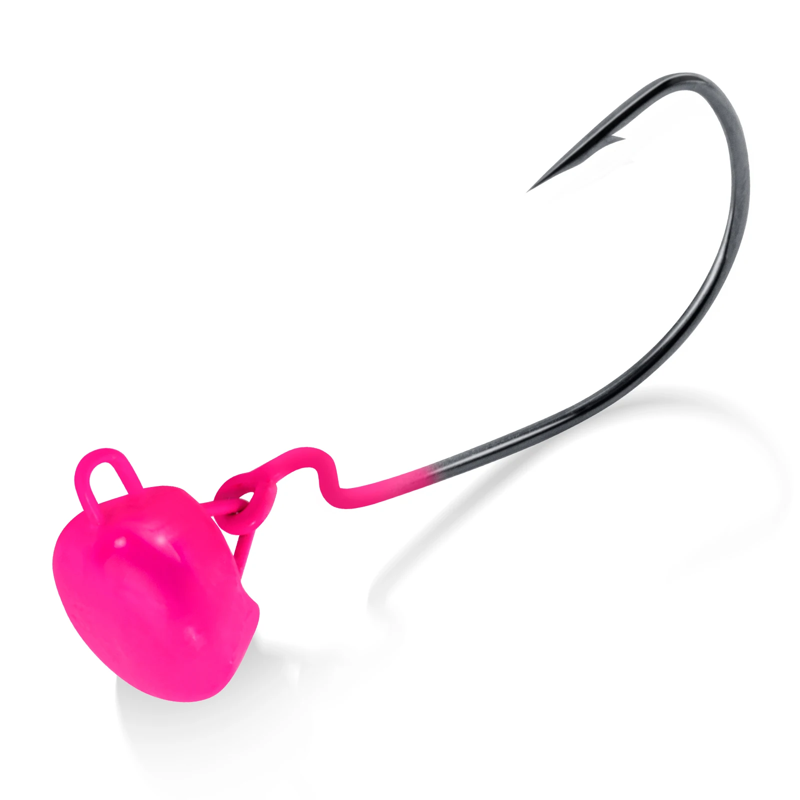 3/5 Stück Ned Rig Jig Heads Weedless Swinging Jig Head Hook für Crappie Swimbait EWG Wide Gap Hook Süßwasserbarsch – Detail 9