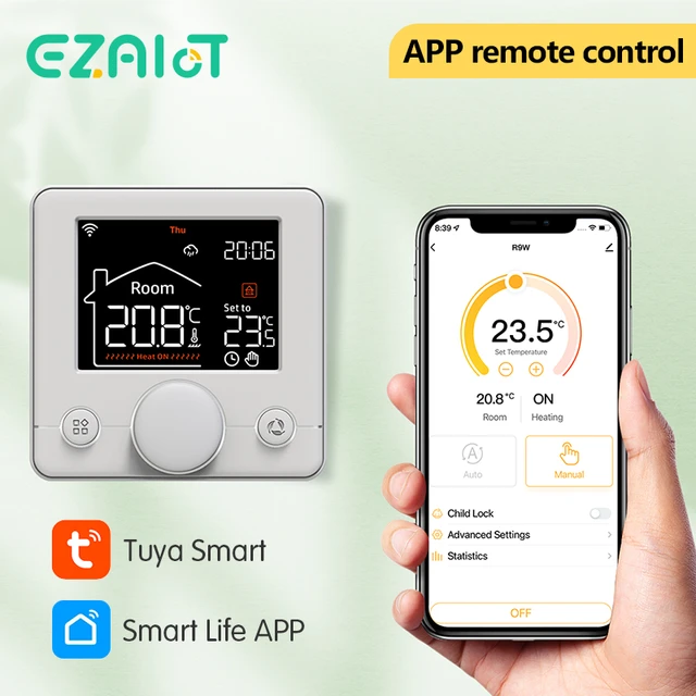 Tuya WiFi termostato intelligente riscaldamento a pavimento elettrico  acqua/Gas caldaia temperatura telecomando per Google Home, Alexa -  AliExpress