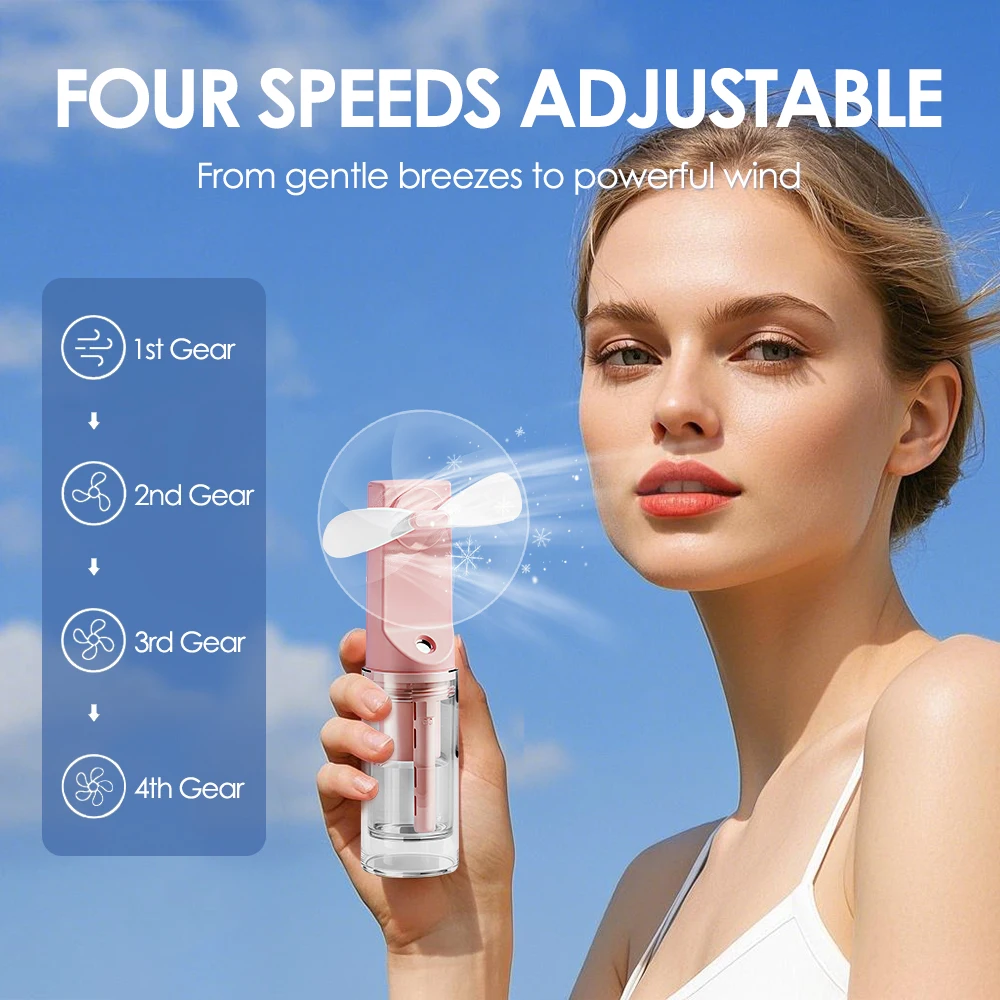 Mini Handheld Humidifier Fan