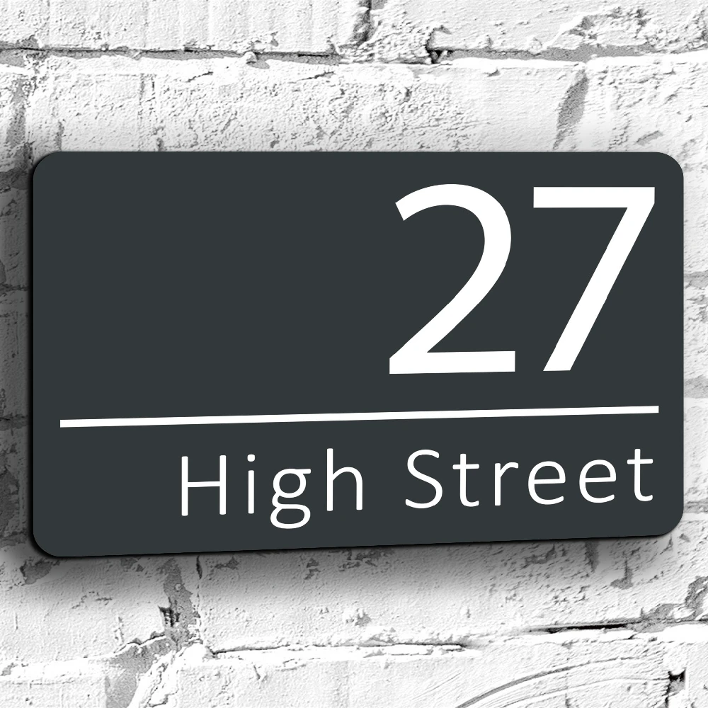 House Number Signs Door Signs Floating Modern Acrylic House Sign House Number Plaque Address Plaque Door Sign Home Address Personalised