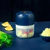 250ml Mini Garlic Vegetable Grinder Chopper Mincer Press 3-blades Household KitchenTools Pepper Auxiliary Food Processor Machine 3