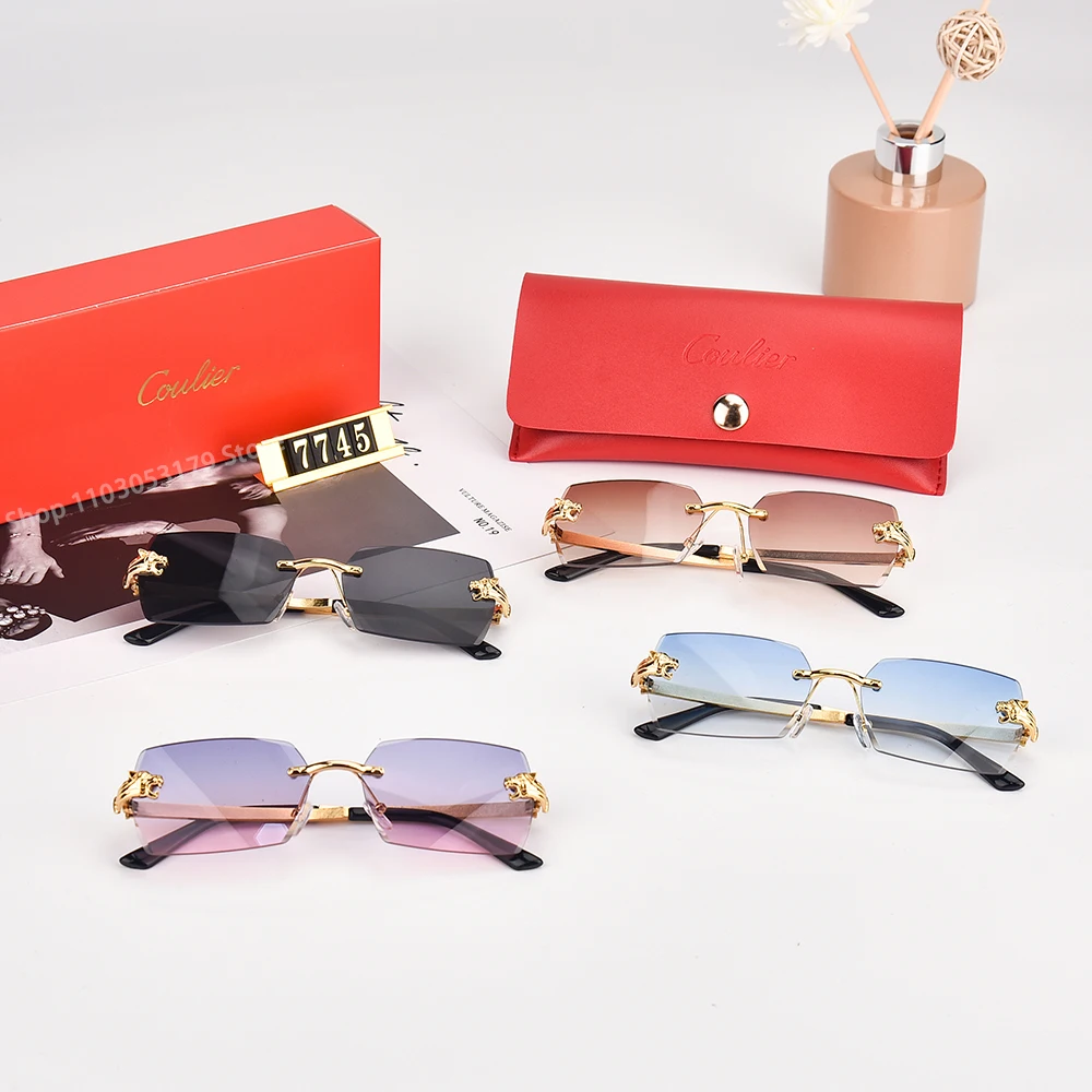 نظارات شمسية مستطيلة متدرجة للرجال والنساء، ظلال م...