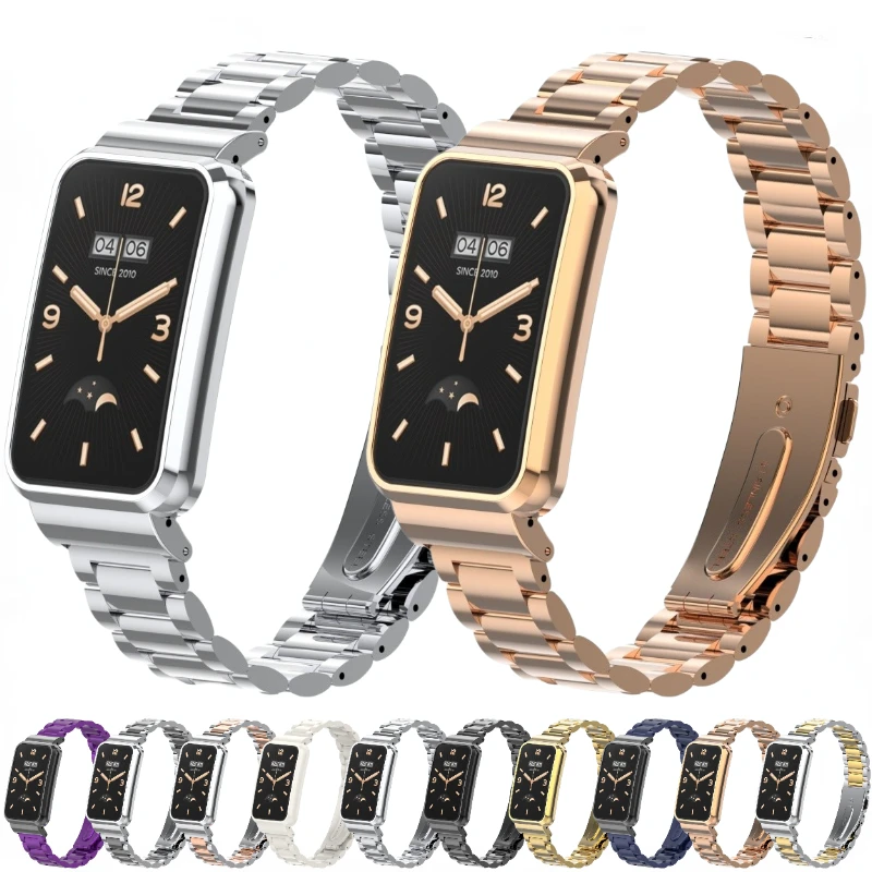 

Metal Strap+Case For Xiaomi Mi Band 7 Pro Stainless Steel Sports Bracelet Band For Mi band 7 Pro belt For Mi Band 7 Pro Correa