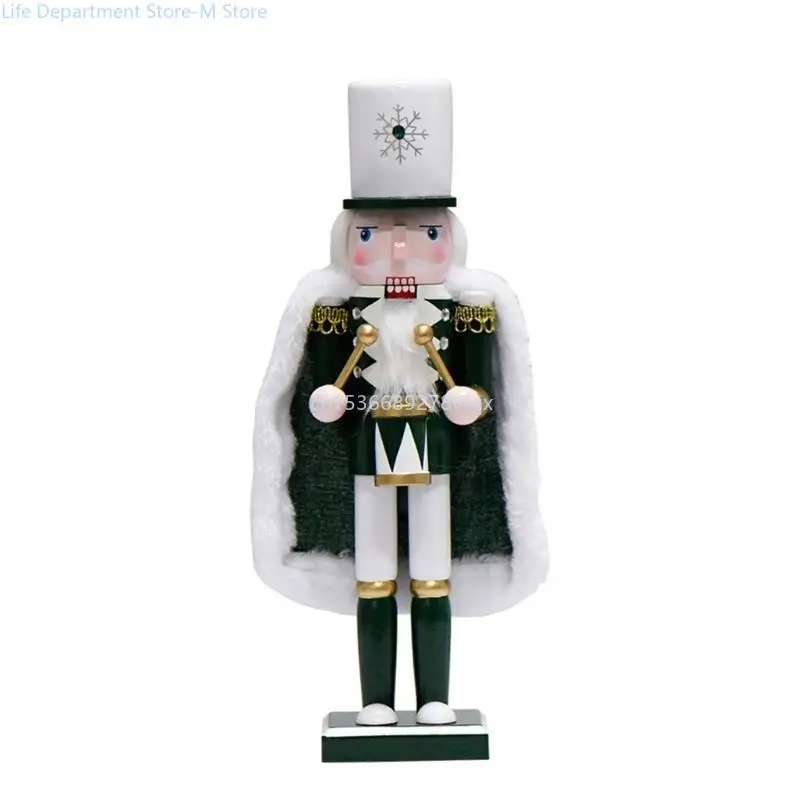 

30cm Nutcrackers Soldier Figures Christmas Puppet Cloaks King Desktops