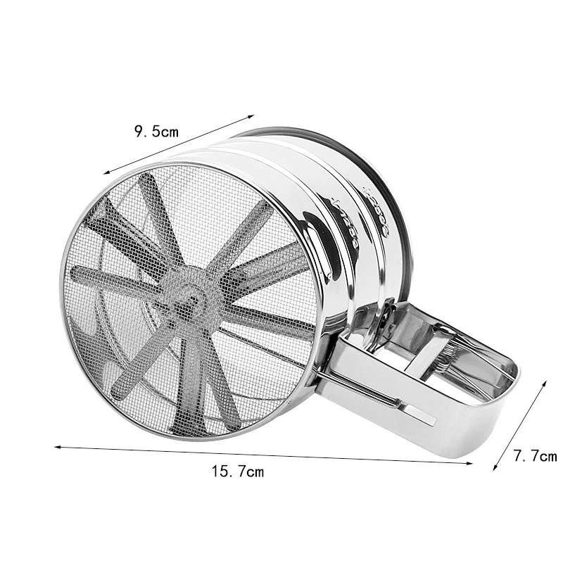 Tamis à Farine en Acier Inoxydable, Maille Fine, Poudre, Sucre Glacé, Tasse  Manuelle, Gadget de Cuisine, Outils de Cuisson, Gadget - AliExpress