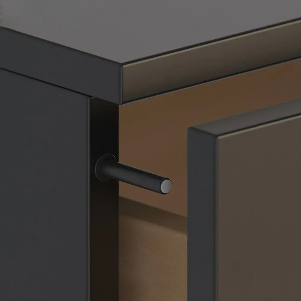 Door Bouncer Damper Concealed Door Stopper Home Soft Quiet Closer Cabinet Suction Furniture Accessories 5Pcs door closer door stops cabinet door buffer