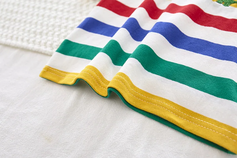 LJW 2022 Cartoon infant Suits Baby Clothing Set for Boys Girls Cute Summer Casual Clothes Set Striped Top+Shorts Kids Clothes Baby Clothing Set near me