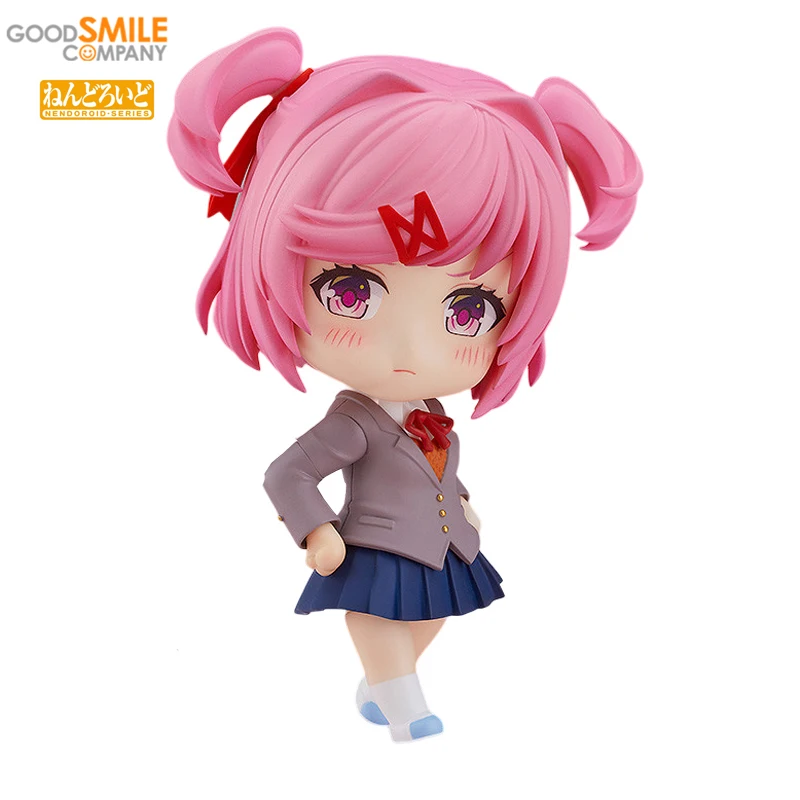 

GoodSmile Original Genuine NENDOROID GSC 2077 Natsuki Doki Doki Literature Club Action Anime Figure Doll Model Display Collect
