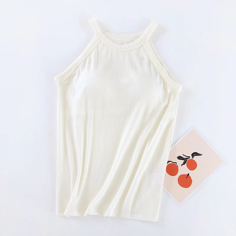 Sexy Chest Pad Suspender Shirt Women's Sleep Top Underwear Pajamas Tops One Piece Sleepwear T-Shirts Modal Bottoming Vest sleepwear lingerie