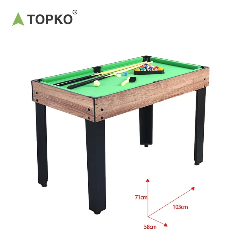TOPKO High Quality 4-in-1 Multifunctional Billiards Table For Indoor & Outdoor Home Enjoyment Multifunctional Game Table