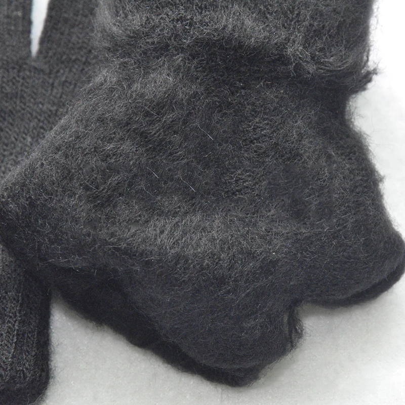 1-3Y Children Winter Thicken Plush Warm Gloves Boy Girl Kid Dinosaur Solid Knitted Mittens Outdoor Cycling Skiing Gloves