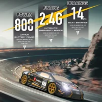 RC Car 1/18 Four Wheel Drive High Speed Drift Car 2.4G 40KM/h Remote Control Professional Racing Car Model Boy Toy Gift 2