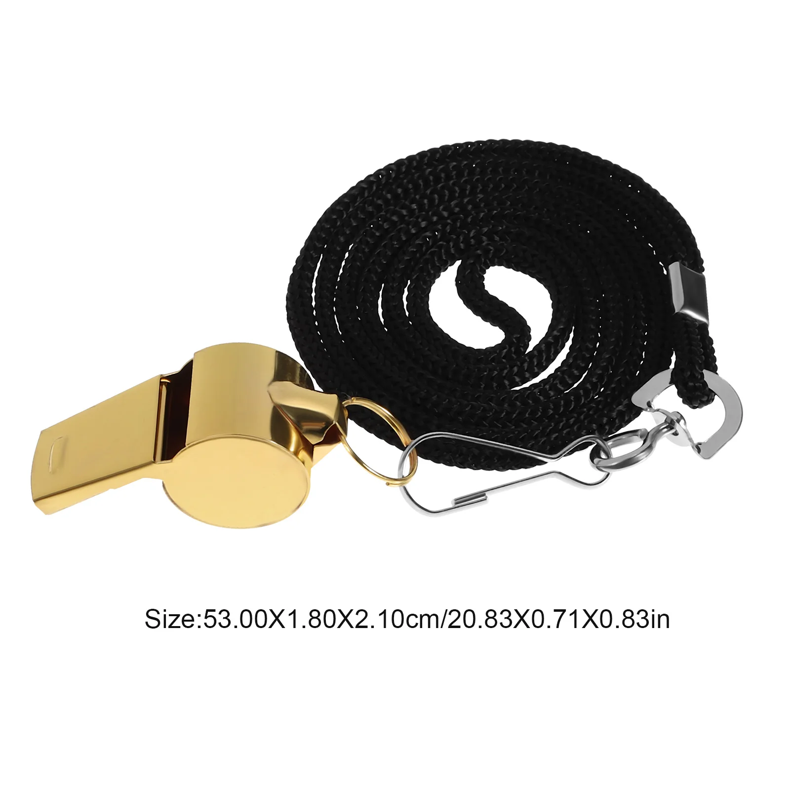 

2 Pcs Whistles for Adults with Lanyard Coaches Children Stainless Steel Basketball Multi-function