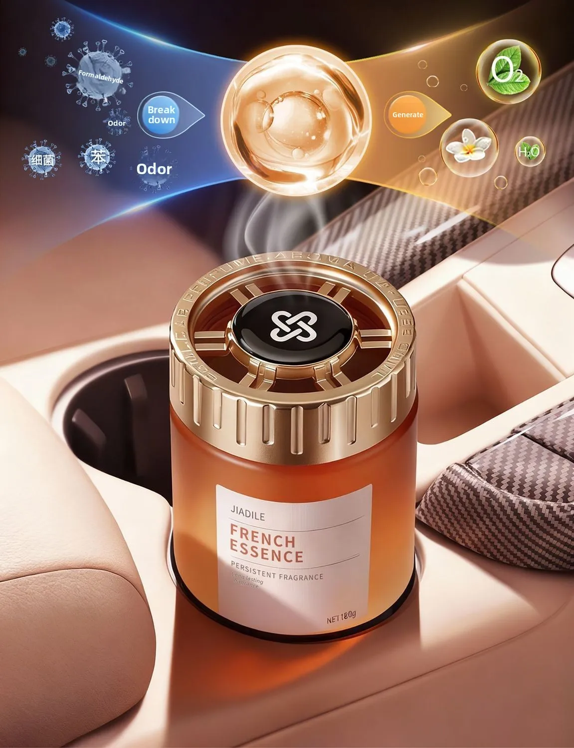 Car Aromatherapy Diffuser Balm For Odor Elimination Long Lasting_voghion.com