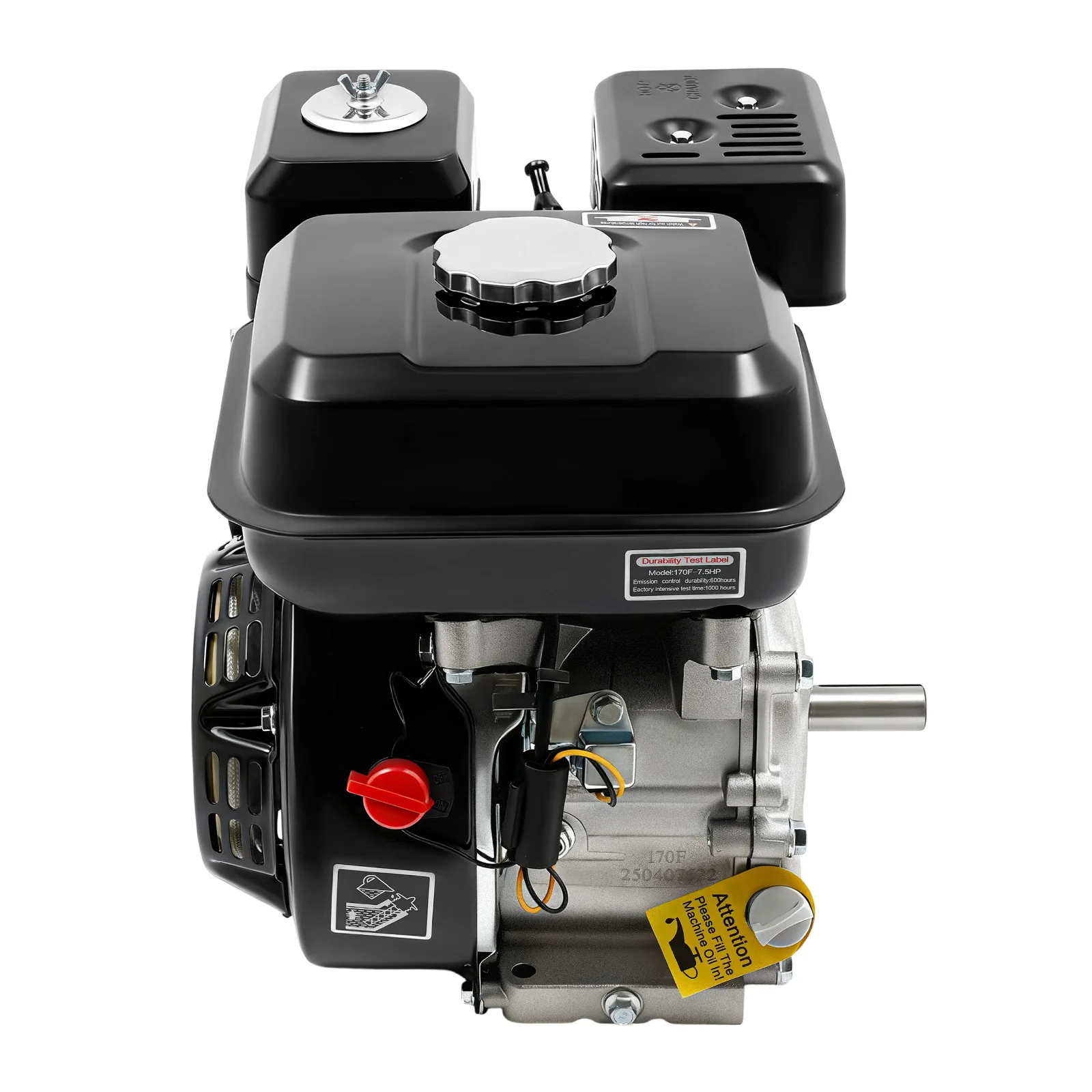 212CC benzinbetriebener Motor, Mehrzweckmotor, 4-Takt-7,5-PS-Motor, luftgekühlter OHV-Motor mit Öalarm, geringer Kraftstoffverbrauch – Detail 12