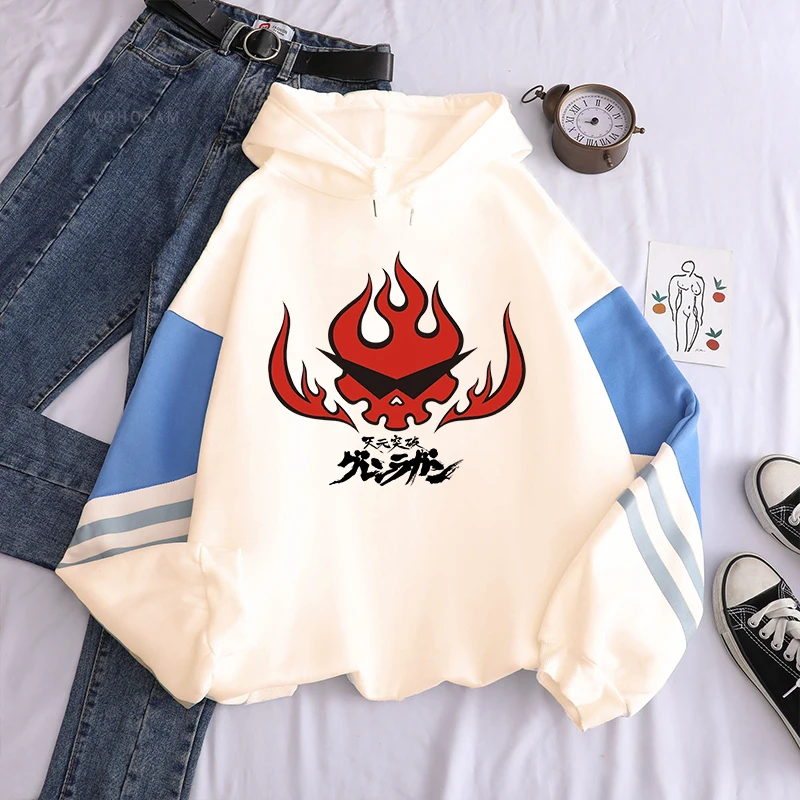 Tengen toppa gurren lagann hoodies jaqueta masculina de alta